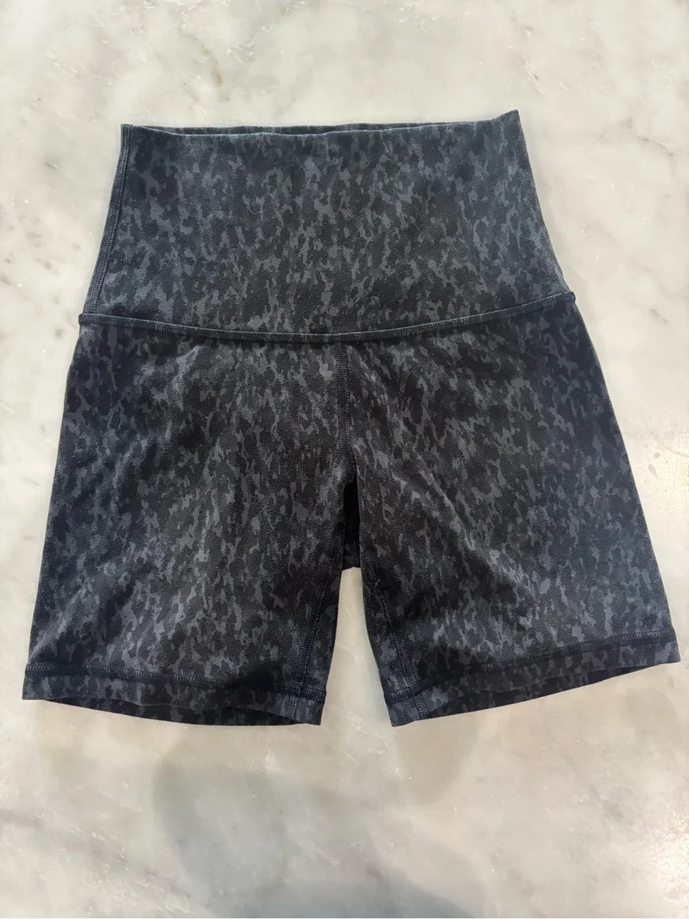 lululemon athletica High-Rise Black Camo Bike Shorts